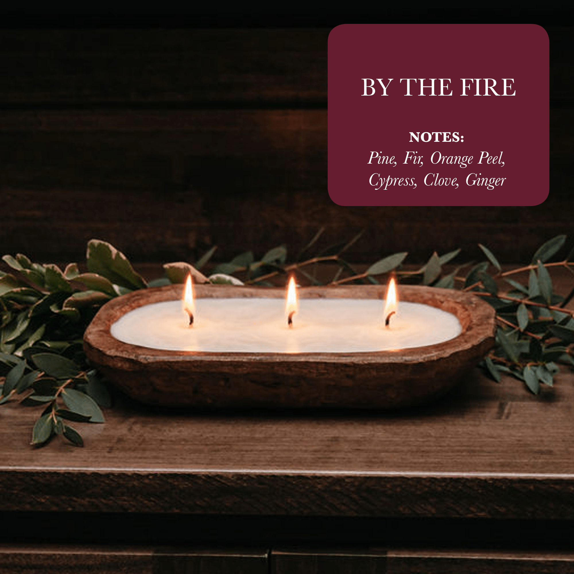 3 - Wick Dough Bowl Candle By The Fire - Handcrafted Soy Candle for Warm Ambiance - Ignara Living