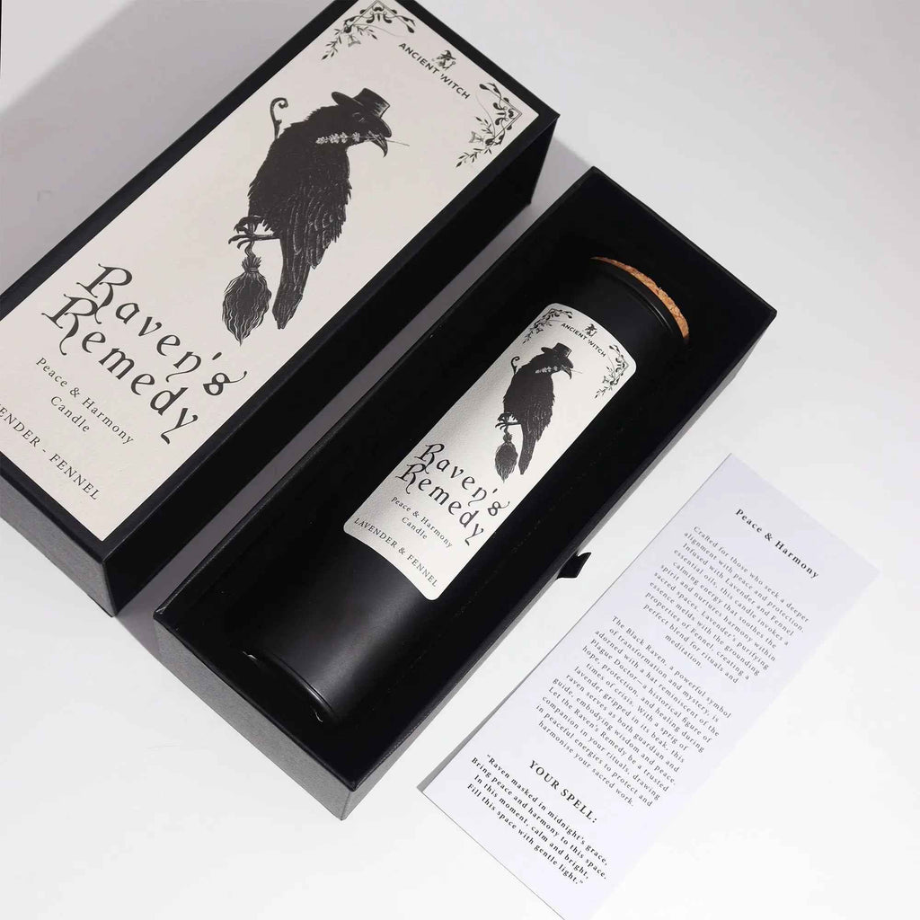 Ancient Witch Purification Candles - Ravens' Remedy for Spiritual Cleansing - Ignara Living