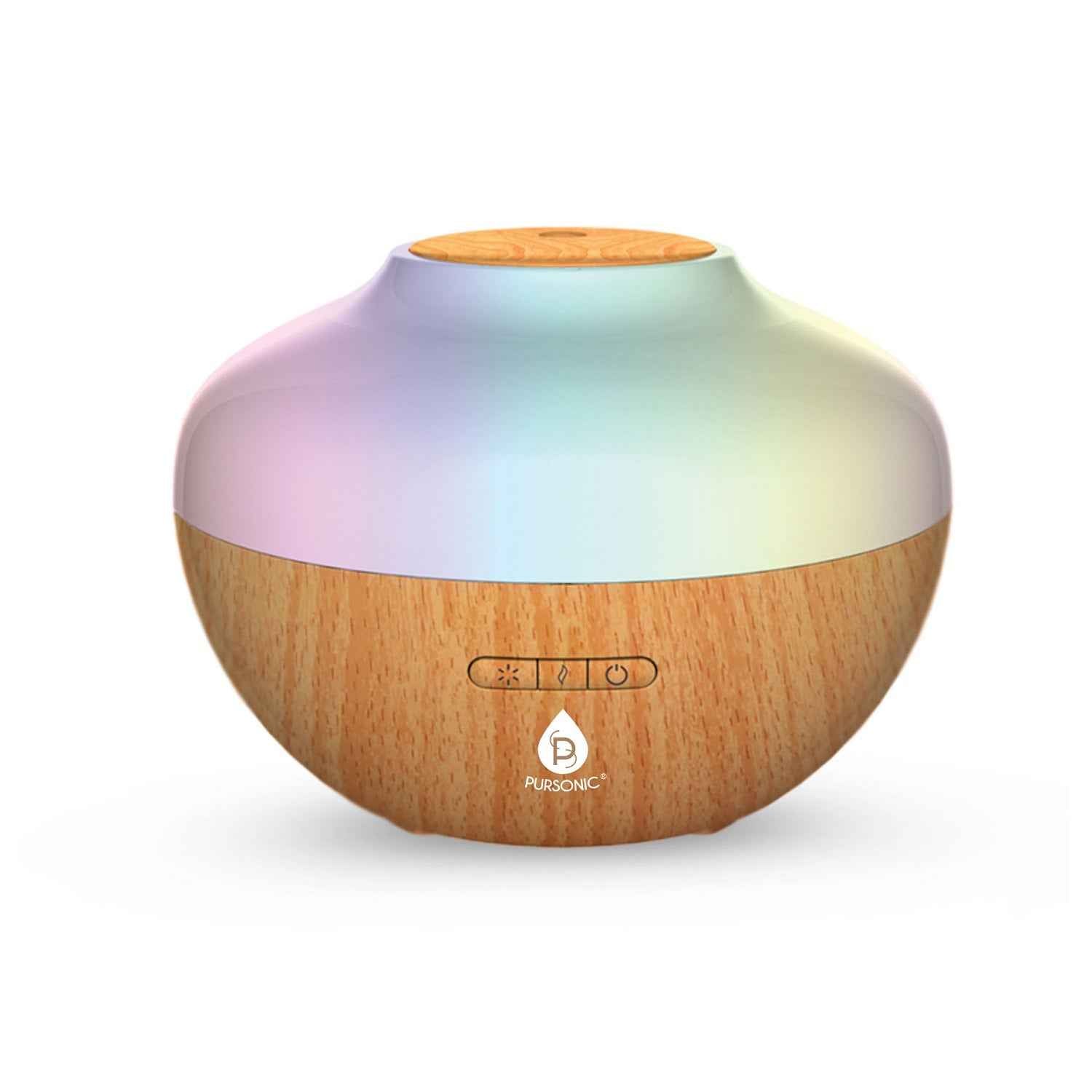 Aromatherapy Diffuser Set with Ultrasonic Technology - 300ml Capacity, Includes Top 3 Essential Oils, 2 Mist Settings, and 7 Ambient Light Options - Ignara Living