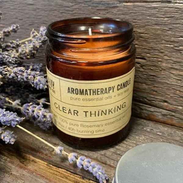 Aromatherapy Soy Candle 200g for Clear Thinking and Relaxation - Ignara Living