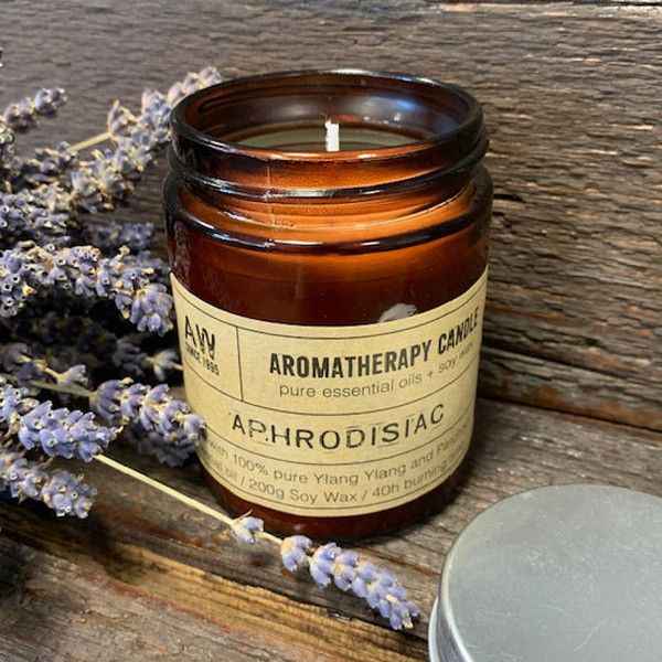 Aromatherapy Soy Candle 200g - Natural Aphrodisiac Blend - Ignara Living