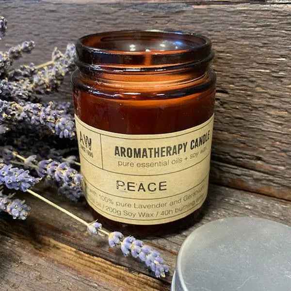 Aromatherapy Soy Candle 200g - Peaceful Relaxation Experience - Ignara Living