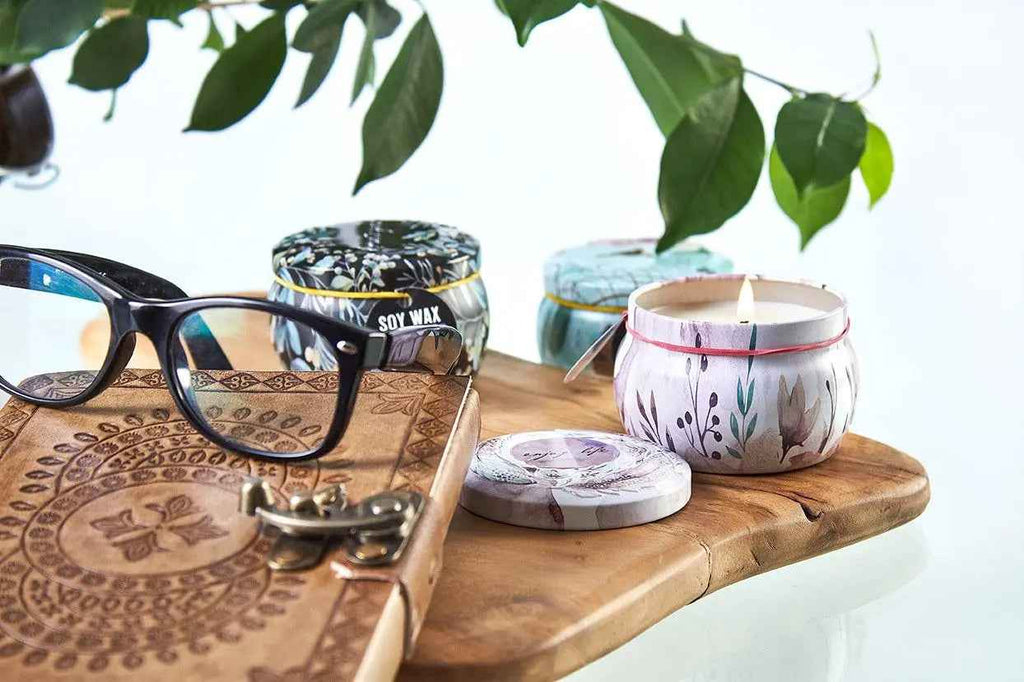 Art Tin Candle Romantic Garden Scents for Enchanting Home Décor - Ignara Living