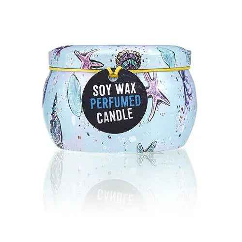 Art Tin Candle Sea Life - Ocean - Inspired Aromatherapy for Home Decor - Ignara Living