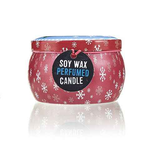 Art Tin Candle - Vintage Christmas Candle - Ignara Living