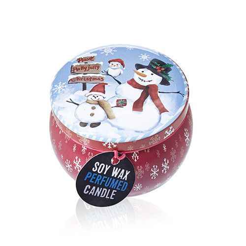 Art Tin Candle - Vintage Christmas Candle - Ignara Living