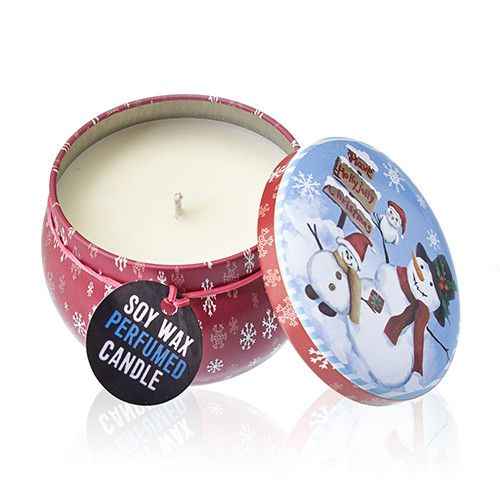 Art Tin Candle - Vintage Christmas Candle - Ignara Living