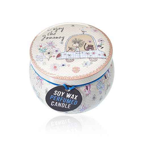 Art Tin Candle with Friendly Messages for a Warm Atmosphere - Ignara Living