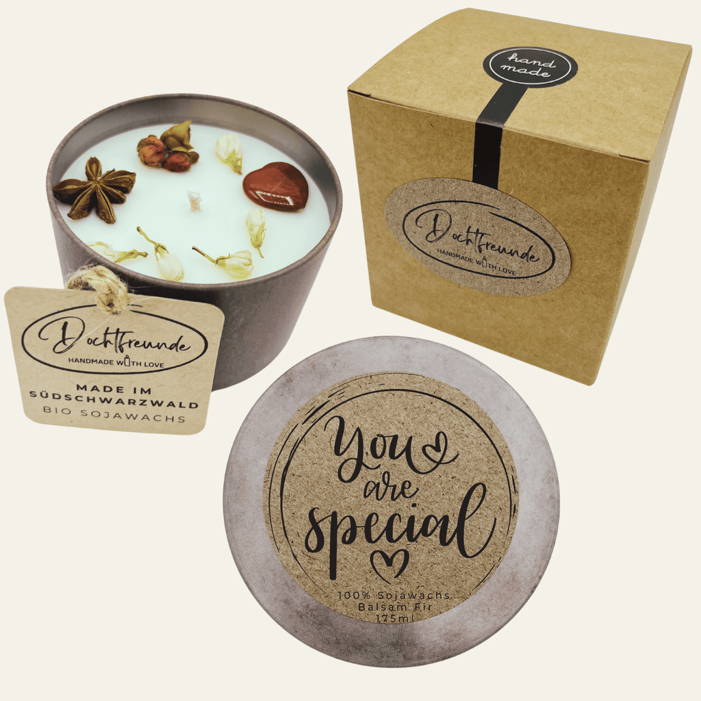 Wertschätzende Duftkerze „You are Special“ – Einzigartiges personalisierbares Geschenk für ganz besondere Menschen - Handgemacht - Ignara Living