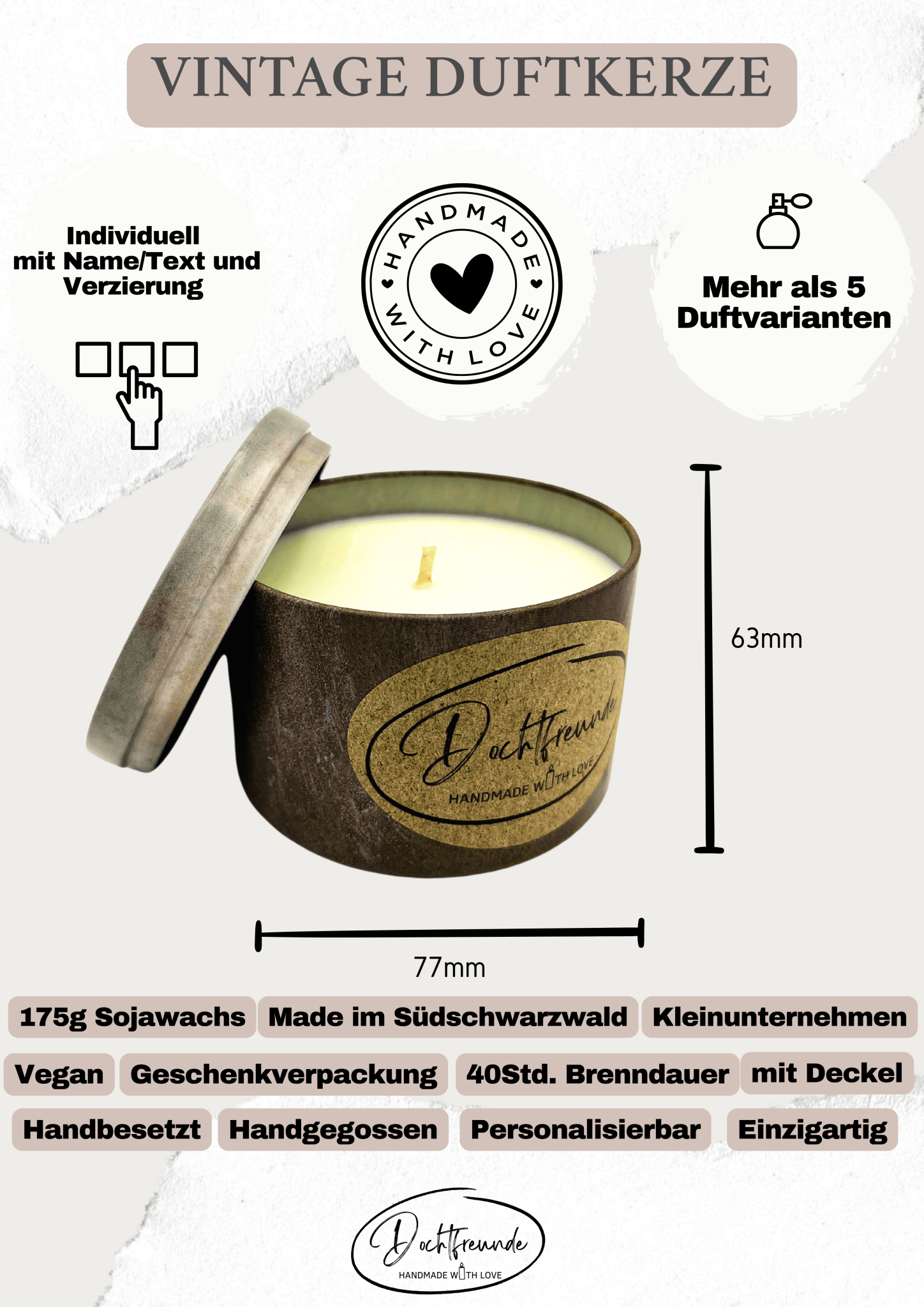 Wertschätzende Duftkerze „You are Special“ – Einzigartiges personalisierbares Geschenk für ganz besondere Menschen - Handgemacht - Ignara Living